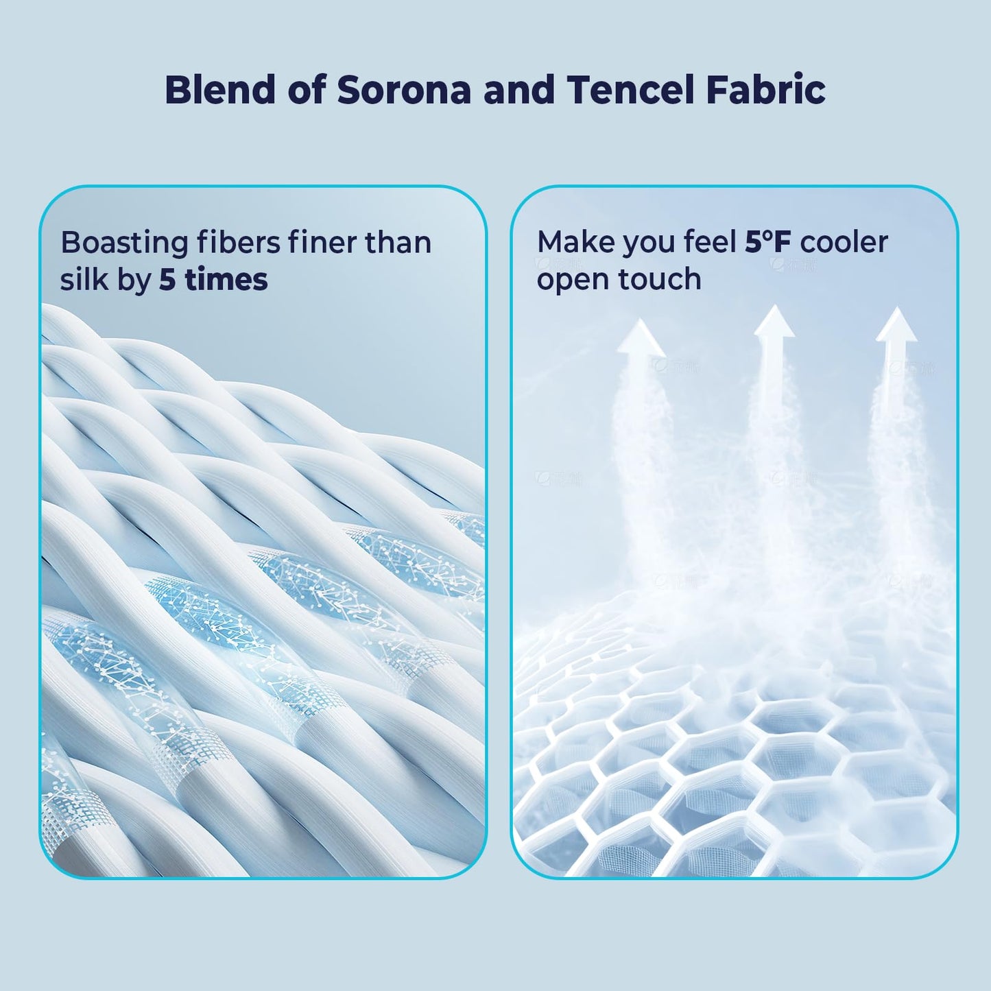 Bedtter® Luxe Cooling Comforter King, Sorona and Tencel Filling Cold Touch Fabric Cooling Blanket for Night Sweats Hot Sleeper, Double-Sided Cool Design Summer Breathable Comforter, 106"x90", Ivory